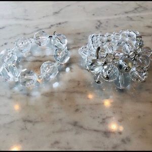 NWOT Clear Lucite Bracelets